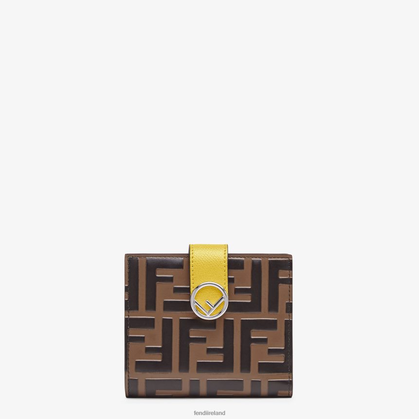Fendi Women Compact, Leather Wallet R06TFR1582 Accessories Brown