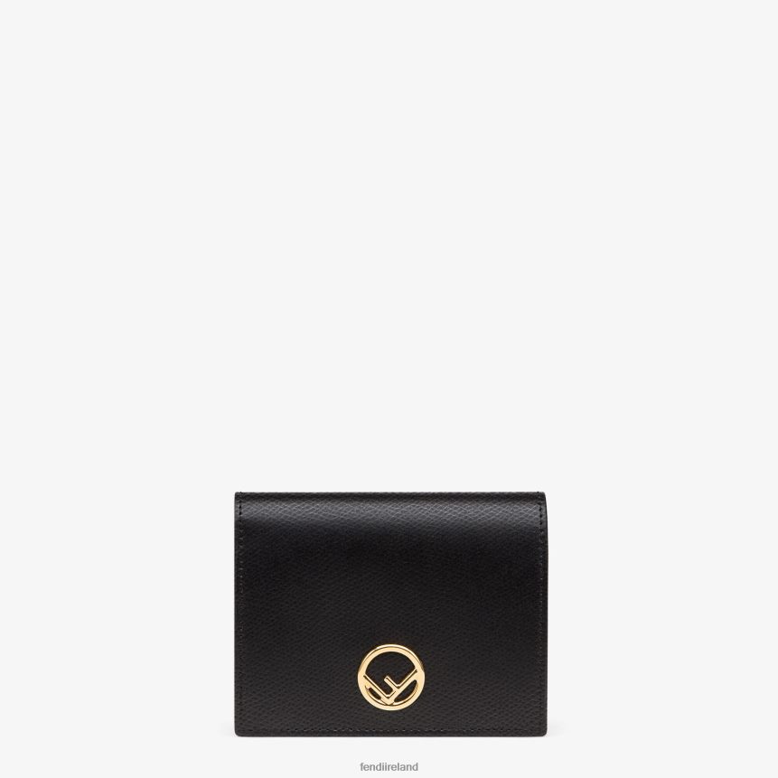 Fendi Women Compact Leather Wallet R06TFR1604 Accessories Black