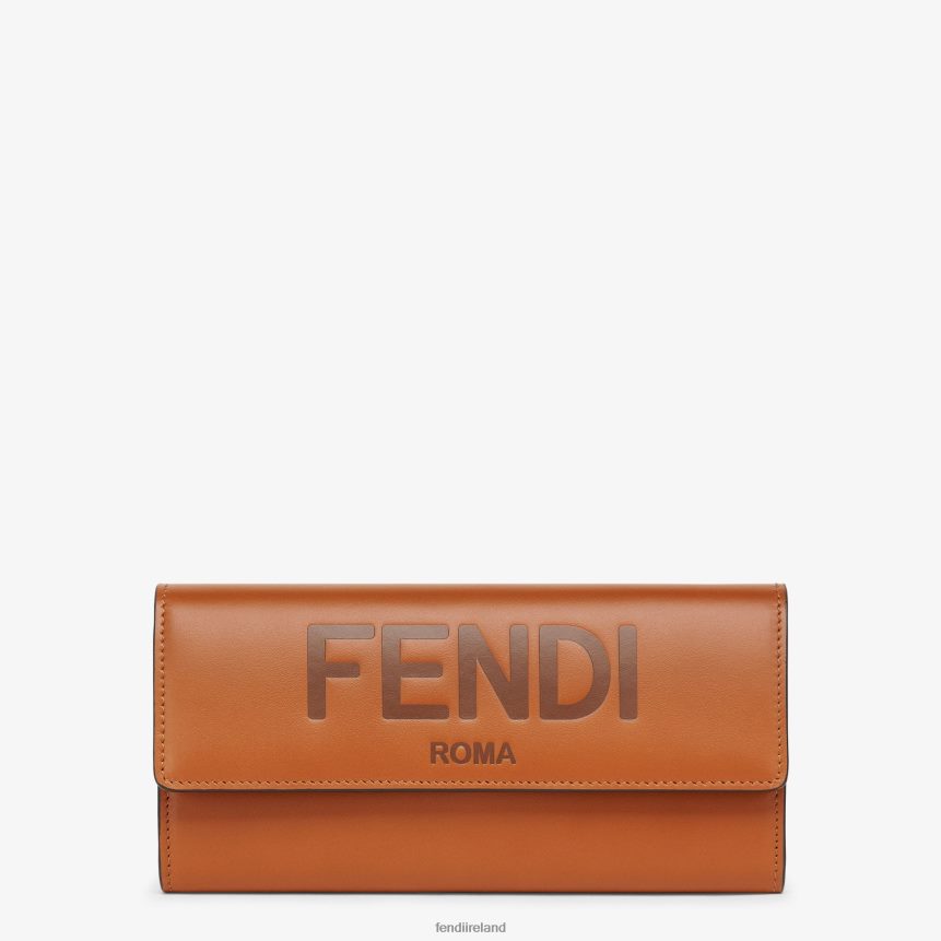 Fendi Women Continental Leather Wallet R06TFR1489 Accessories Brown