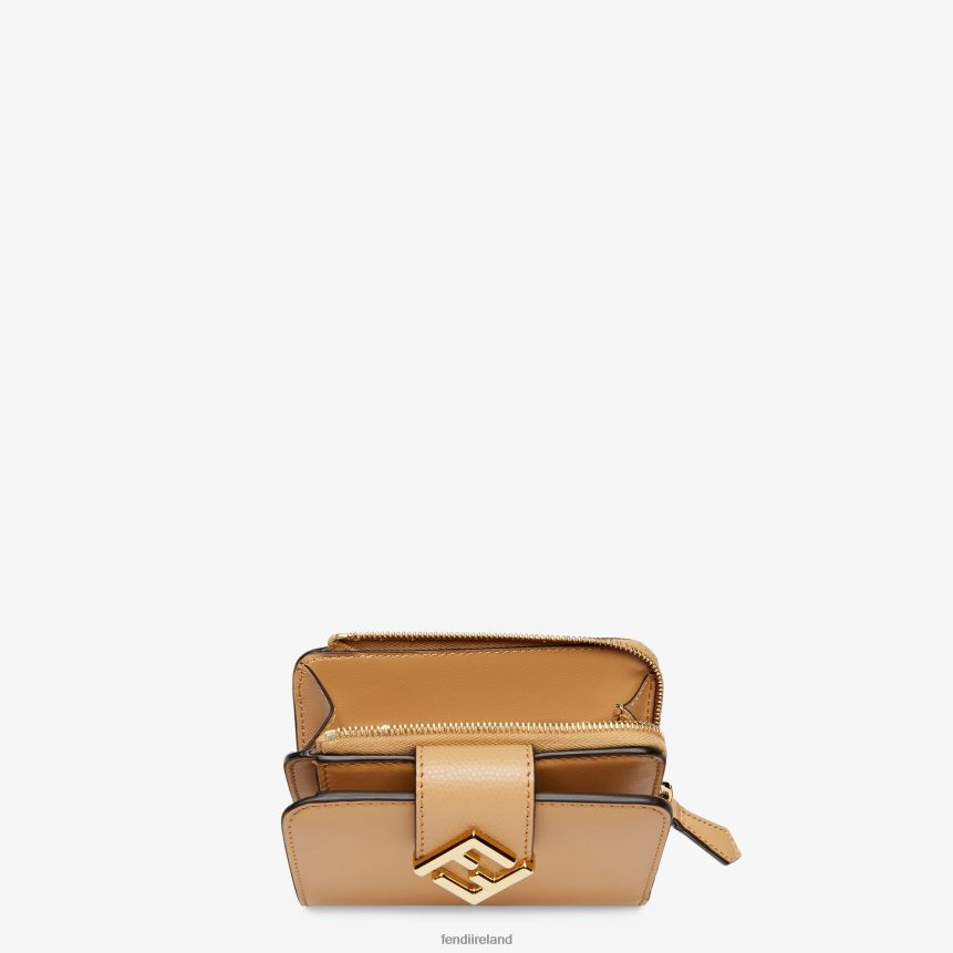 Fendi Women FF Diamonds Leather Wallet R06TFR1507 Accessories Brown