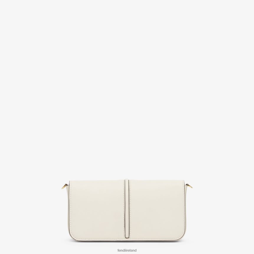 Fendi Women Graphy On Chain Leather Wallet R06TFR1435 Accessories White