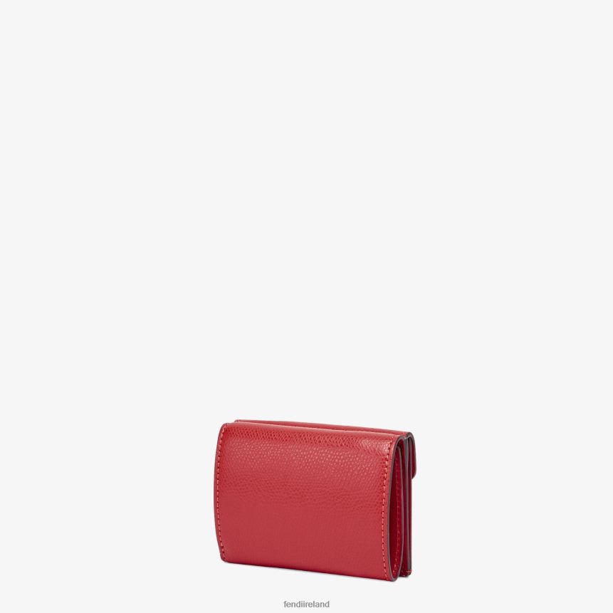 Fendi Women Micro Tri-Fold Leather Wallet R06TFR1596 Accessories Red