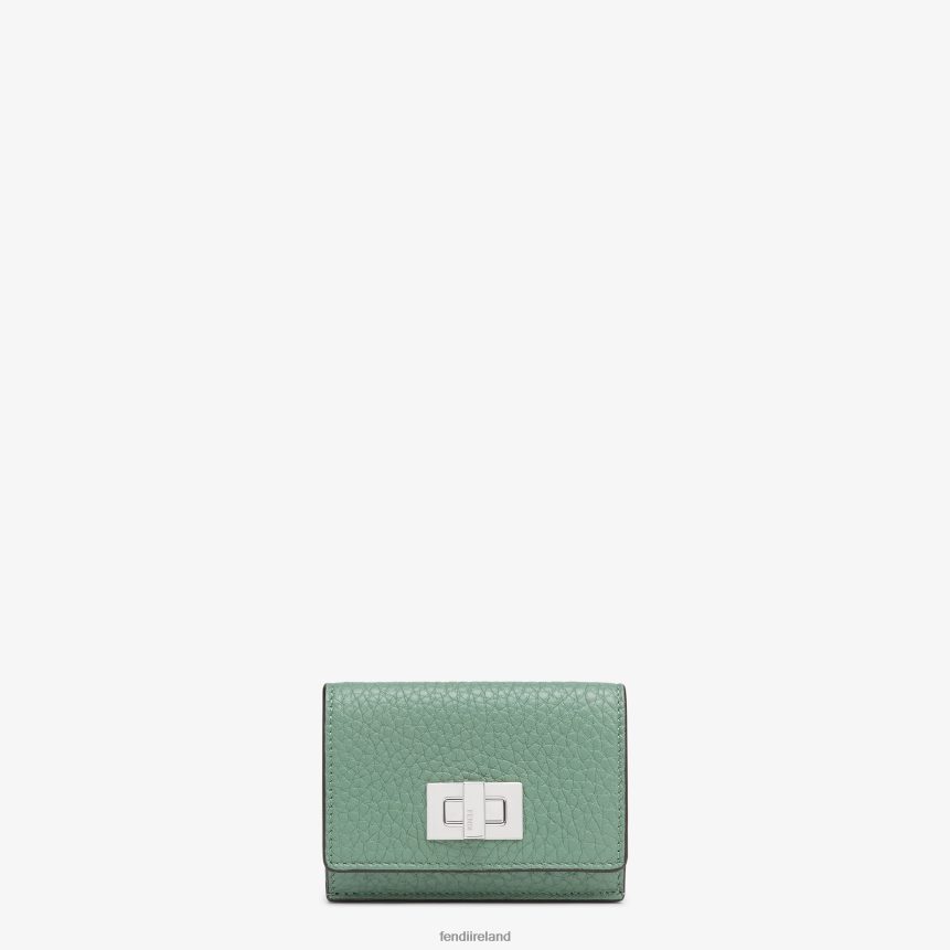 Fendi Women Mint Leather Wallet R06TFR1542 Accessories Green