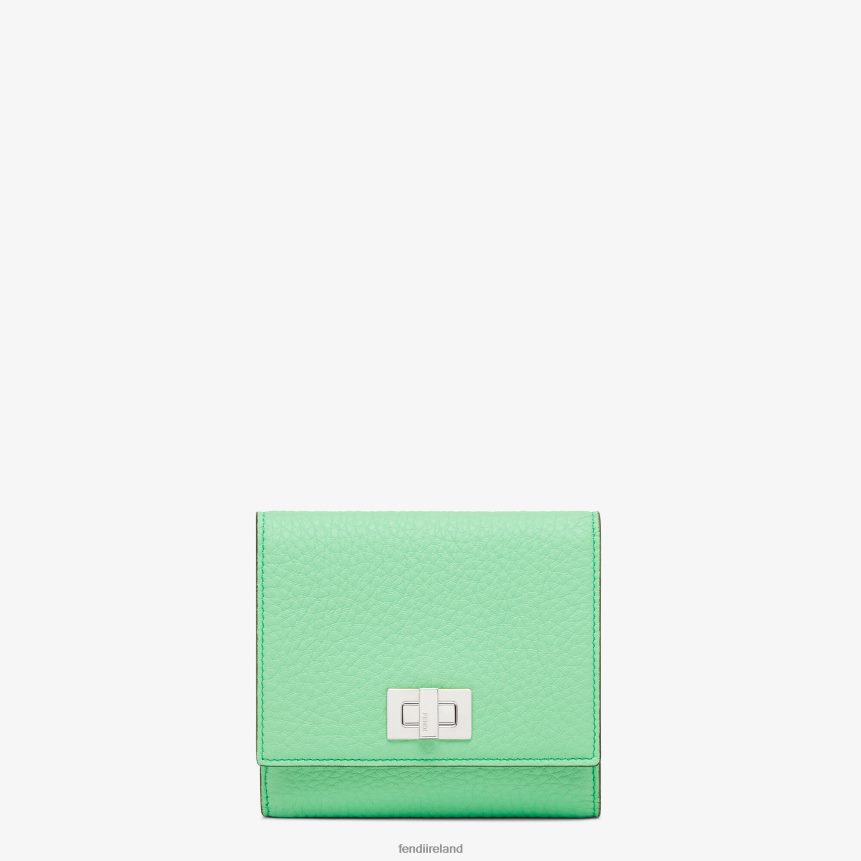 Fendi Women Peekaboo Leather Wallet R06TFR1485 Accessories Green