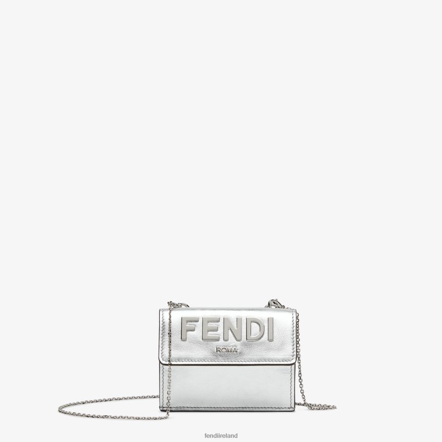 Fendi Women Roma Leather Wallet R06TFR1457 Accessories Silver