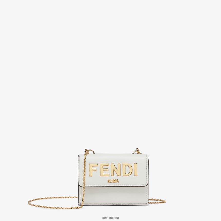 Fendi Women Roma Leather Wallet R06TFR1537 Accessories White