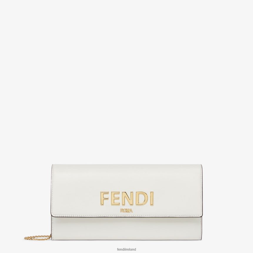 Fendi Women Roma Leather Wallet R06TFR1540 Accessories White