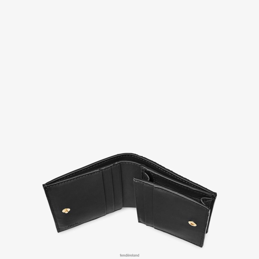 Fendi Women Small Nappa Leather Wallet R06TFR1475 Accessories Black