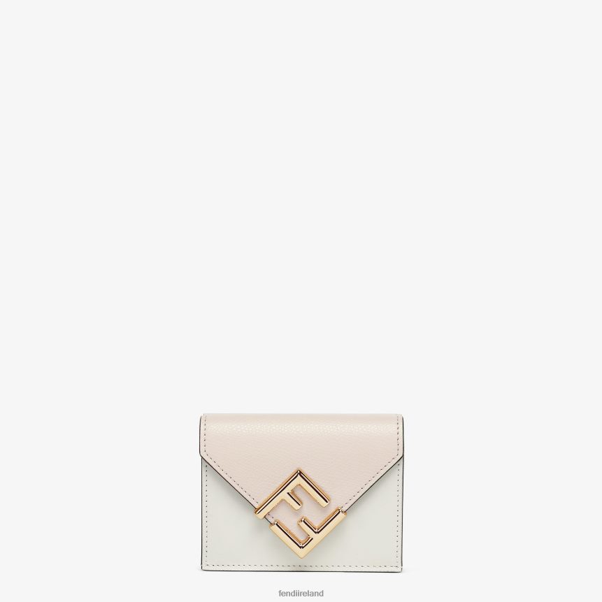 Fendi Women Two-Tone And Camellia Leather Wallet R06TFR1408 Accessories Pink