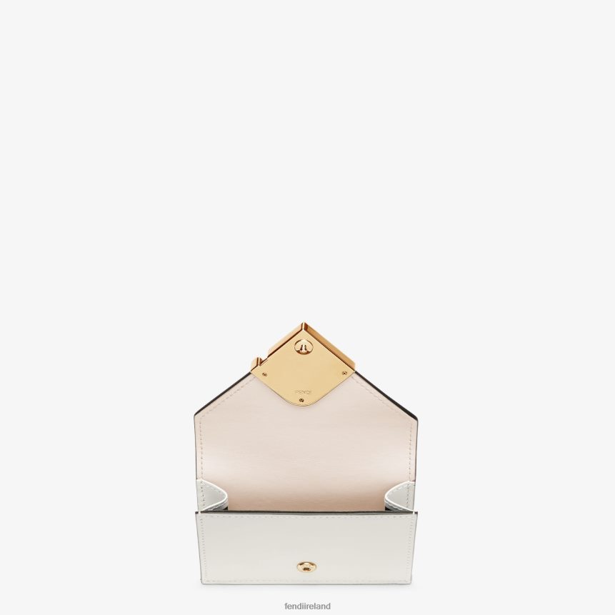 Fendi Women Two-Tone And Camellia Leather Wallet R06TFR1408 Accessories Pink