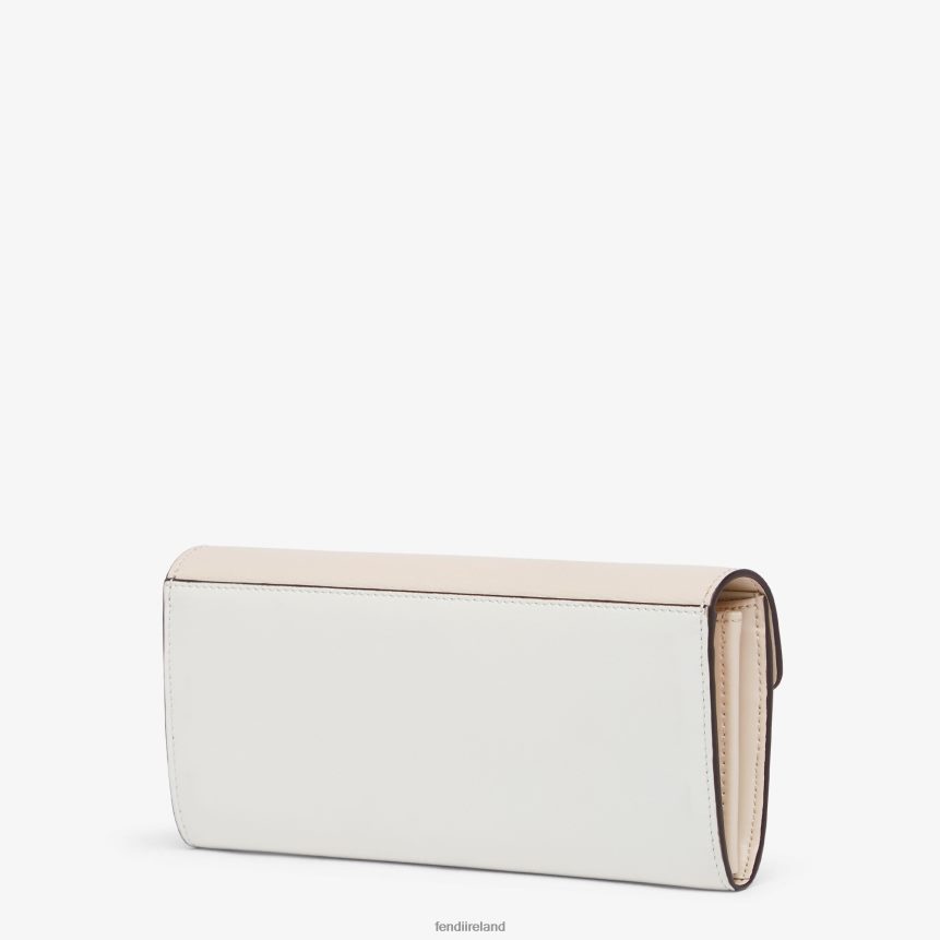 Fendi Women Two-Tone And Camellia Leather Wallet R06TFR1409 Accessories Pink