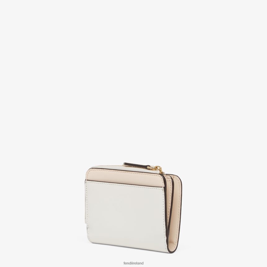 Fendi Women Two-Tone And Camellia Leather Wallet R06TFR1410 Accessories Pink