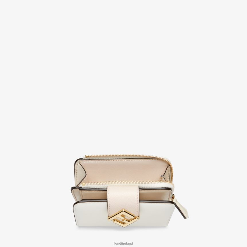 Fendi Women Two-Tone And Camellia Leather Wallet R06TFR1410 Accessories Pink