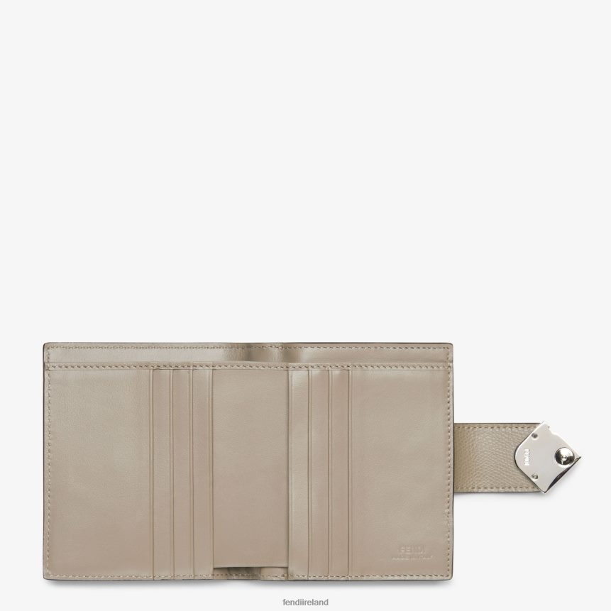 Fendi Women Two-Tone And Dove Leather Compact Wallet R06TFR1468 Accessories Pink