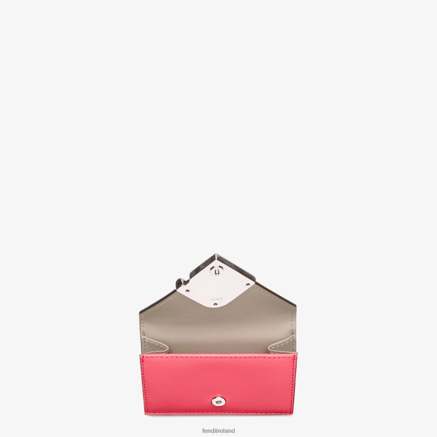 Fendi Women Two-Tone And Dove Leather Wallet R06TFR1471 Accessories Pink