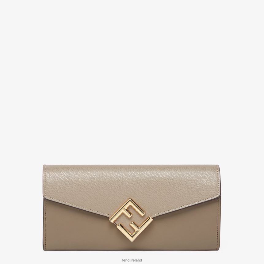 Fendi Women Two-Tone And Dove Leather Wallet R06TFR1515 Accessories White