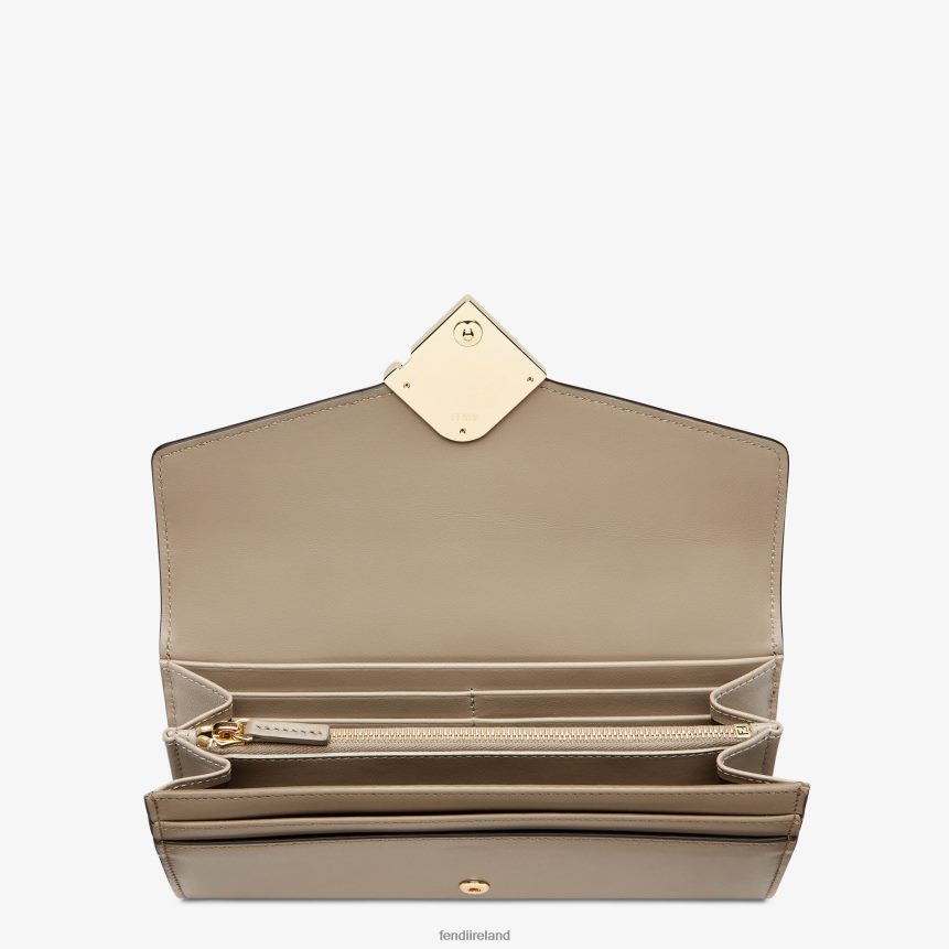 Fendi Women Two-Tone And Dove Leather Wallet R06TFR1515 Accessories White