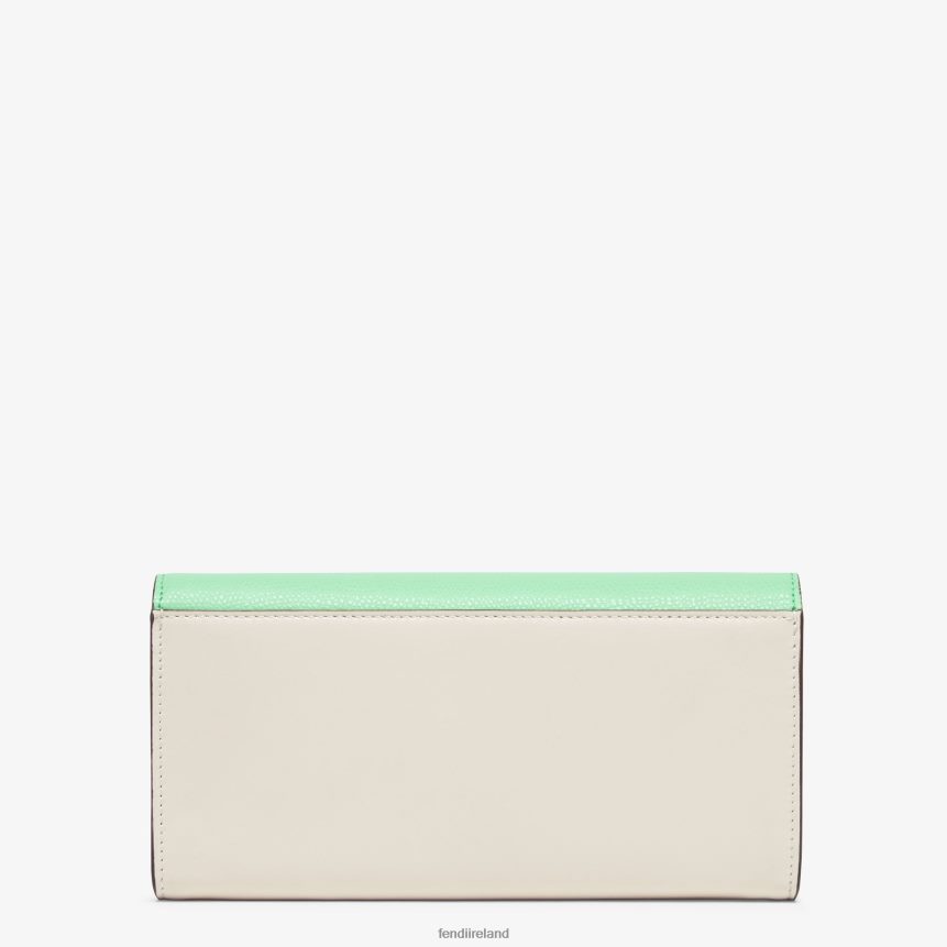 Fendi Women Two-Tone And Leather Wallet R06TFR1463 Accessories White