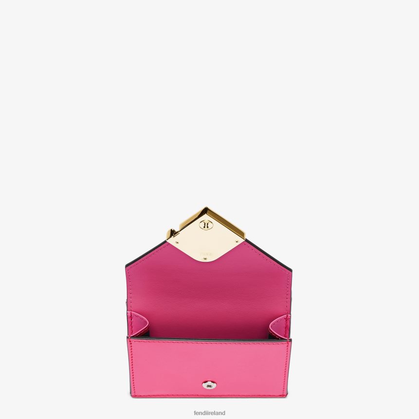 Fendi Women Two-Tone Fuchsia And Leather Wallet R06TFR1407 Accessories Beige