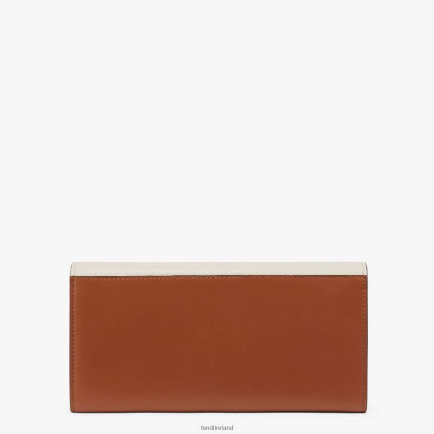 Fendi Women Two-Tone Leather And Camellia Wallet R06TFR1427 Accessories Multicolor