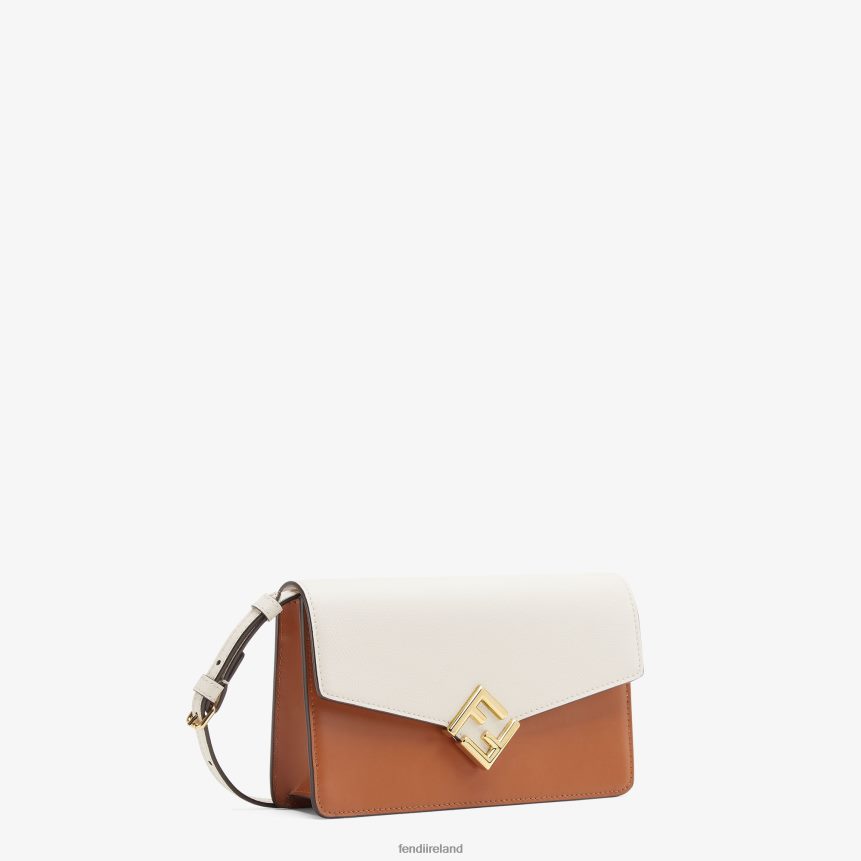 Fendi Women Two-Tone Leather And Camellia Wallet R06TFR1437 Accessories Multicolor