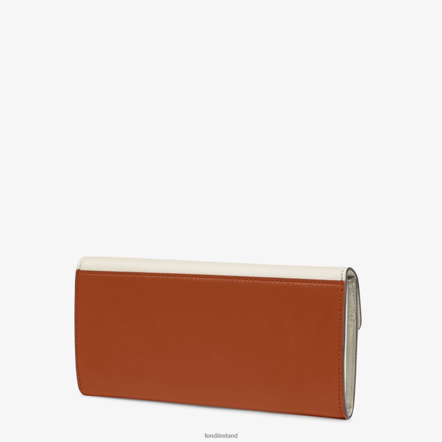 Fendi Women Two-Tone Leather And Camellia Wallet R06TFR1453 Accessories Multicolor