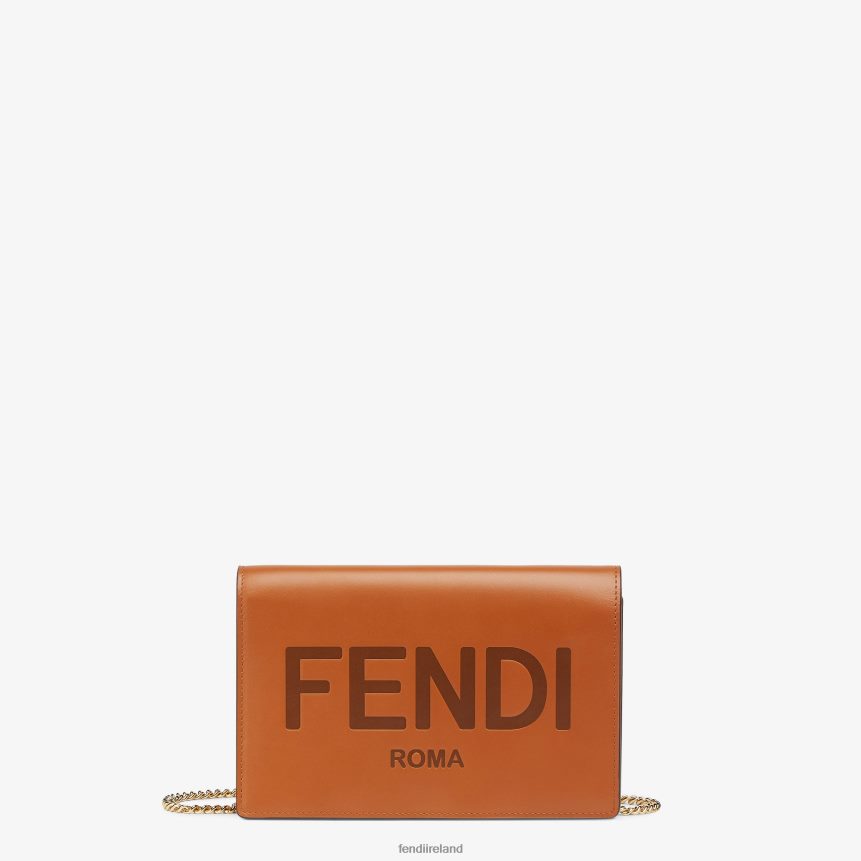 Fendi Women Wallet On Chain Leather Mini-Bag R06TFR1558 Accessories Brown