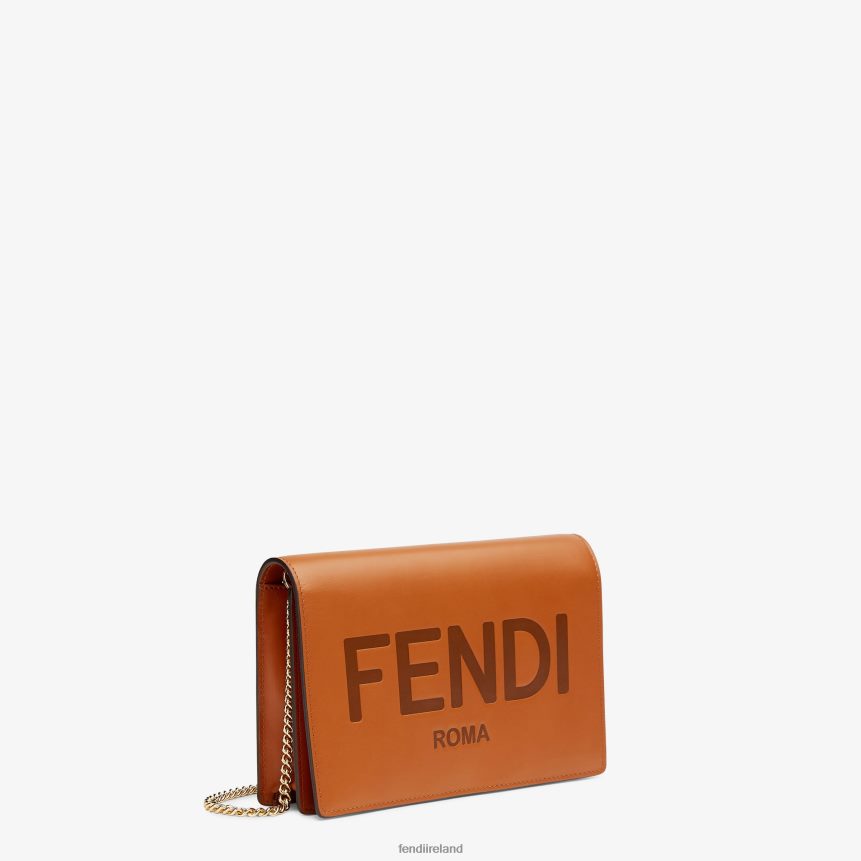 Fendi Women Wallet On Chain Leather Mini-Bag R06TFR1558 Accessories Brown