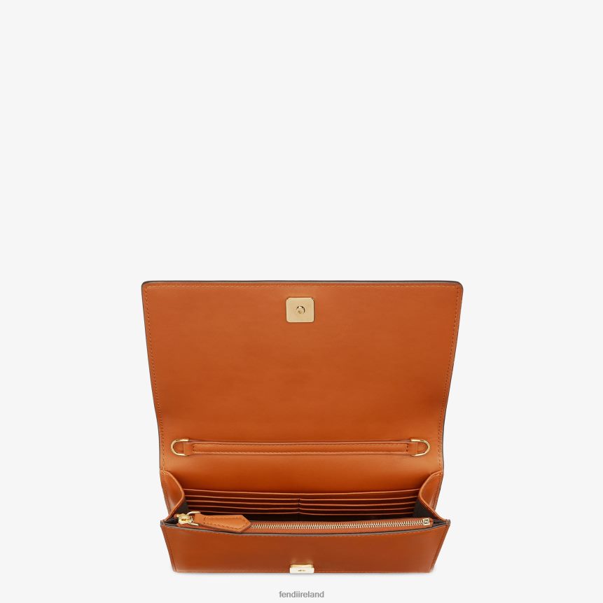 Fendi Women Wallet On Chain Leather Mini-Bag R06TFR1558 Accessories Brown