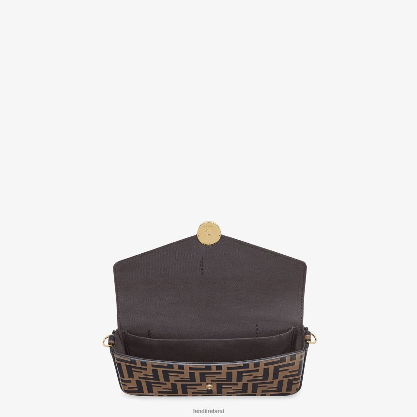 Fendi Women Wallet On Chain With Pouches Leather Mini-Bag R06TFR1477 Accessories Brown