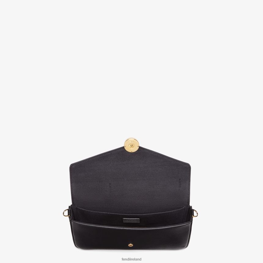 Fendi Women Wallet On Chain With Pouches Leather Mini-Bag R06TFR1585 Accessories Black