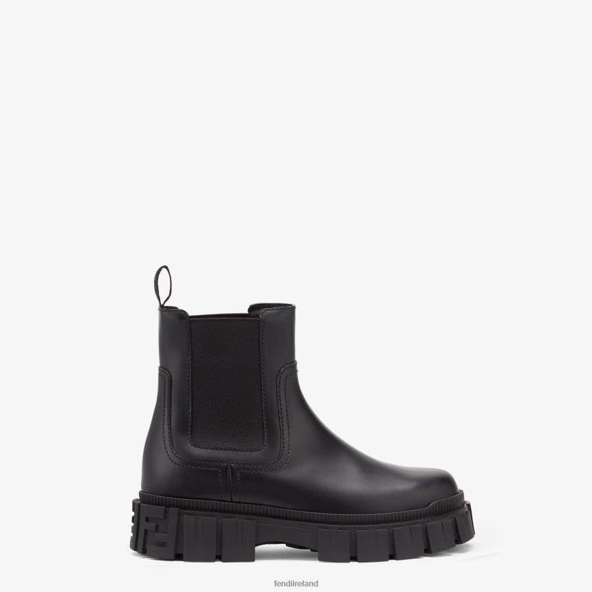 Fendi Women Leather Chelsea Boots R06TFR1361 Shoes Black