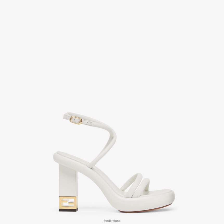 Fendi Women Nappa Leather Sandals R06TFR1295 Shoes White