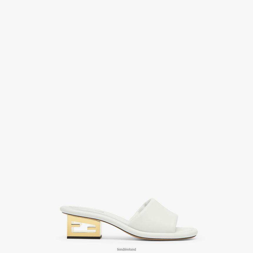 Fendi Women Nappa Leather Slides R06TFR1292 Shoes White