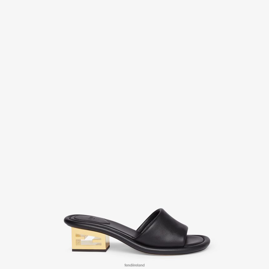 Fendi Women Nappa Leather Slides R06TFR1293 Shoes Black