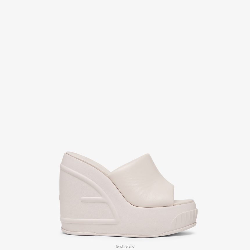 Fendi Women Nappa Leather Slides R06TFR1329 Shoes Beige